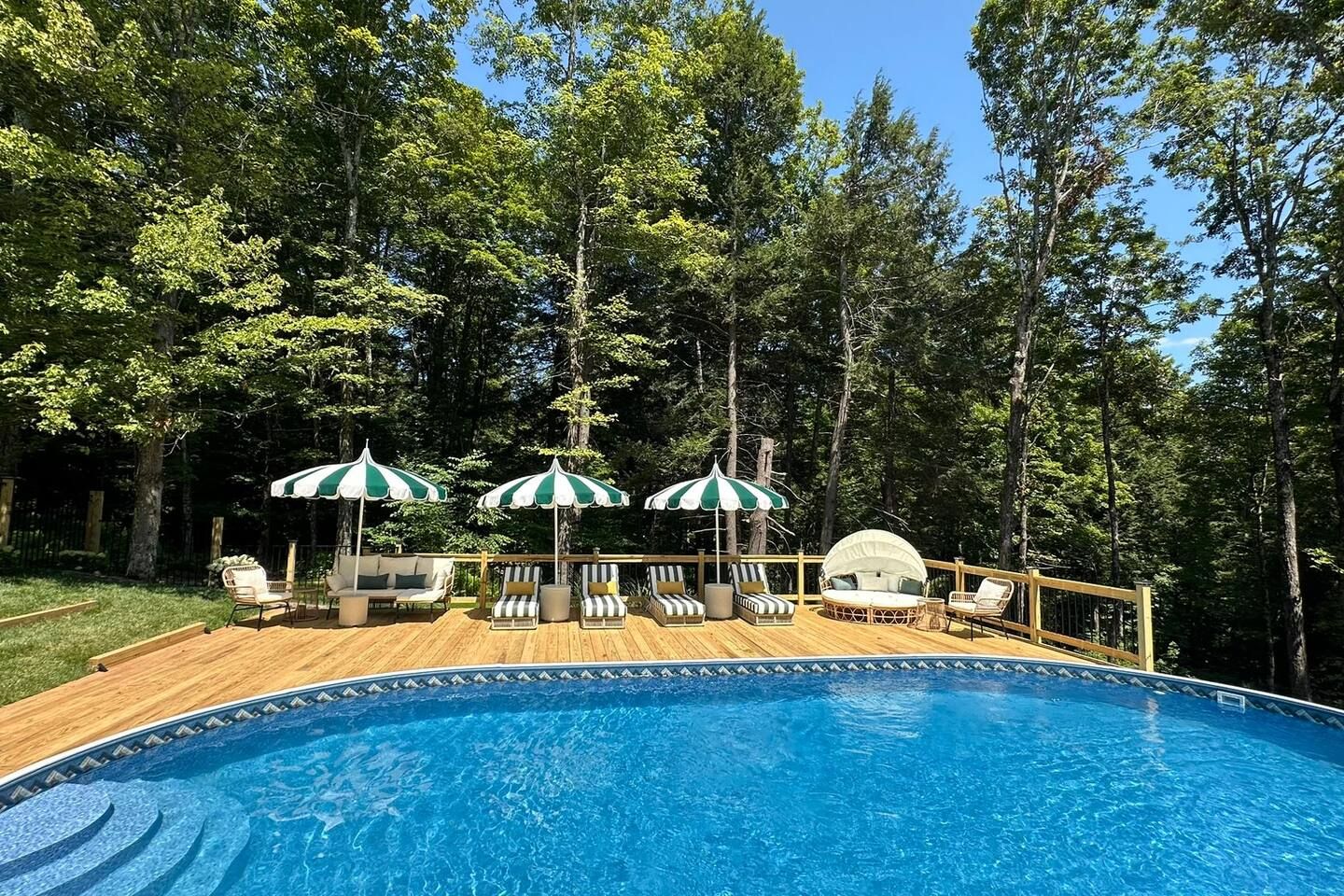 A pool among the trees