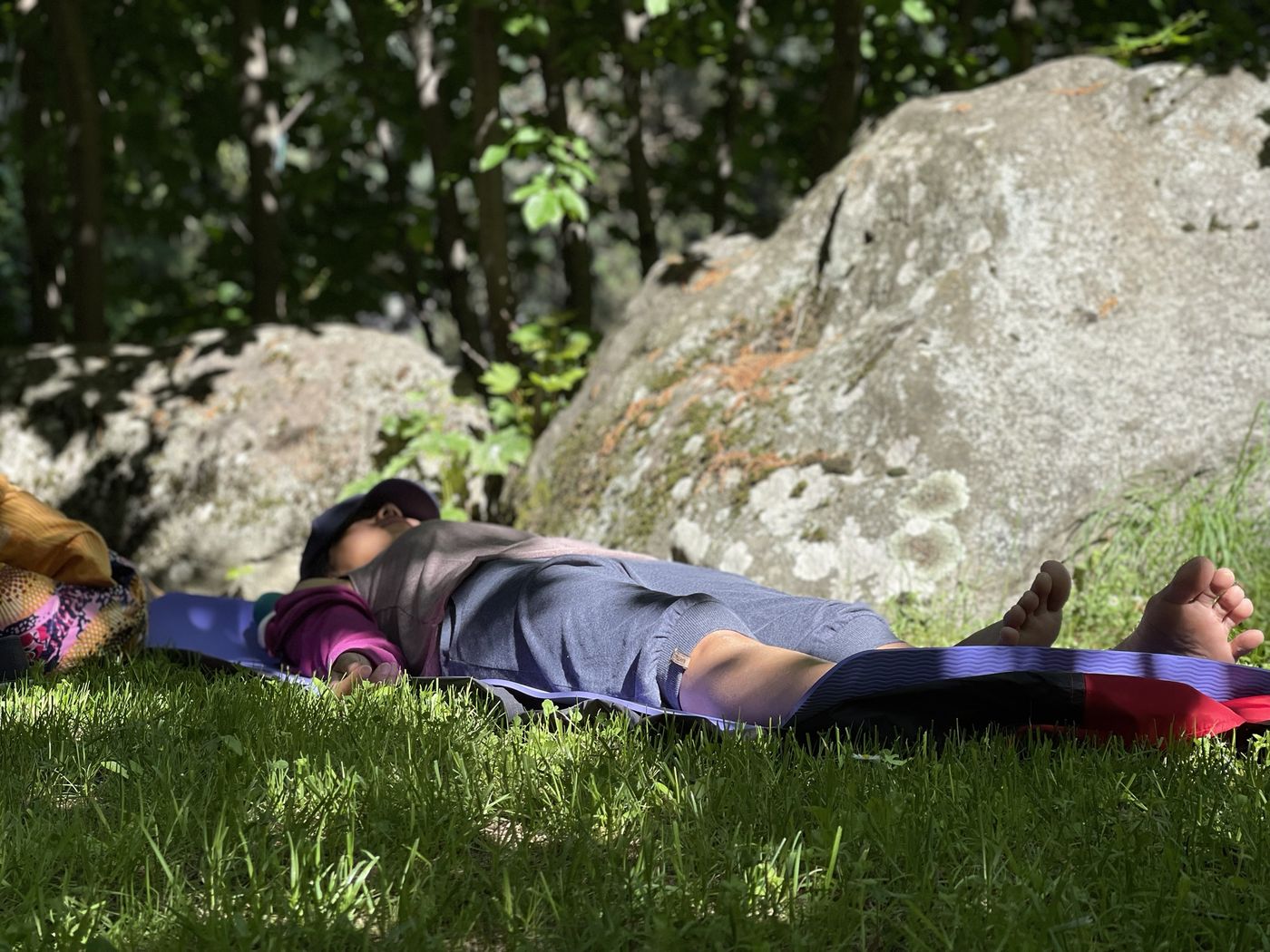 Rest by the rocks